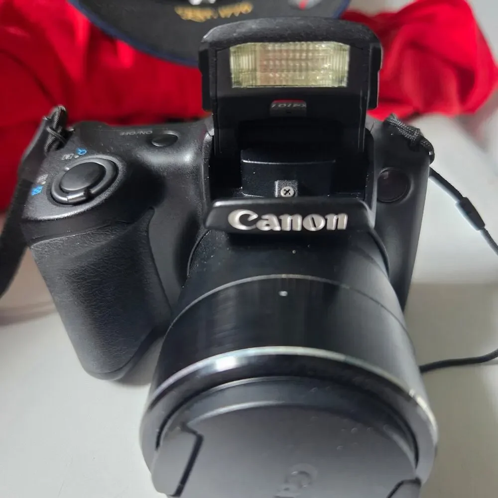 Canon PowerShot SX410 IS 20MP 40x Zoom Digital Camera - Tested & Working - Black